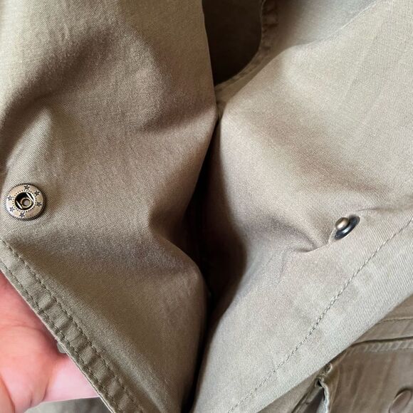 Kensie Jeans Army Green Double Breasted Utility Jacket - Picture 6 of 9